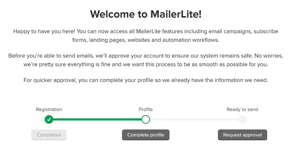 MailerLite 註冊教學