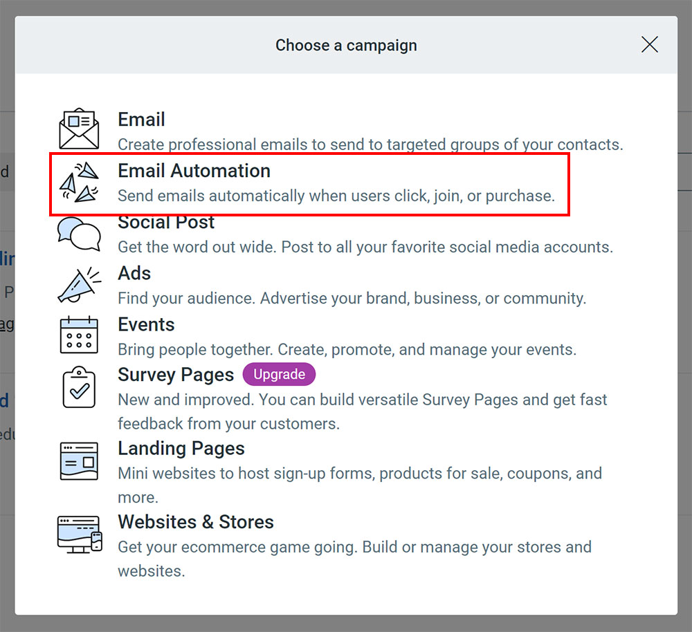 Email Automation 自動化郵件行銷