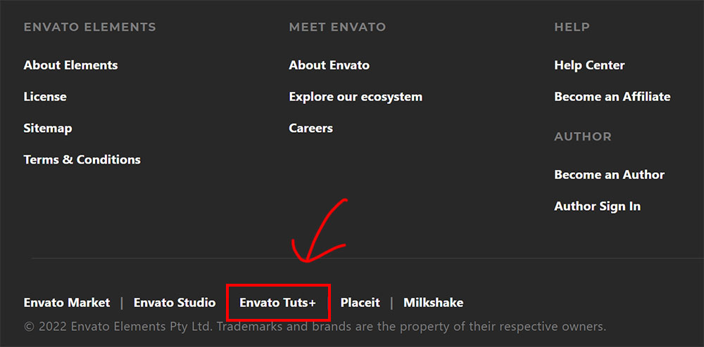 訂閱envato elements後還送你 Envato Tuts + 線上課程